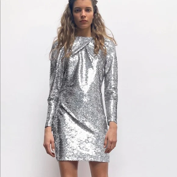 Zara Limited Zara Grey Sequin Dress Zara Silver Sequin Dress: Perfect Party Outfit TikTok Zara Limited Zara Grey Sequin Dress Zara Silver Sequin Dress: Perfect Party Outfit TikTok